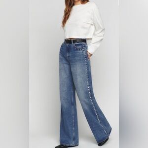 Reformation Cary High Rise Slouchy Wide Leg Jeans
